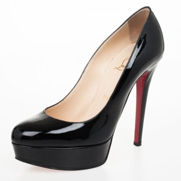 Christian Louboutin Shoes - Christian Louboutin Pumps BIANCA 140 Classic Black Leather Heels Size 36.5